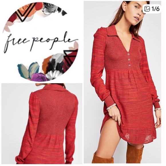 Free People Dresses & Skirts - NWT Free People Rain Or Shine Knit Dress. Size M